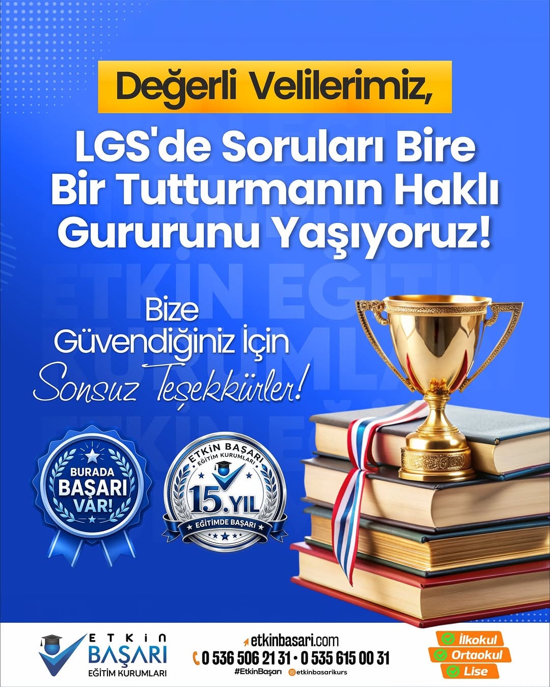 Etkin Başarı Instagram paylaşımı