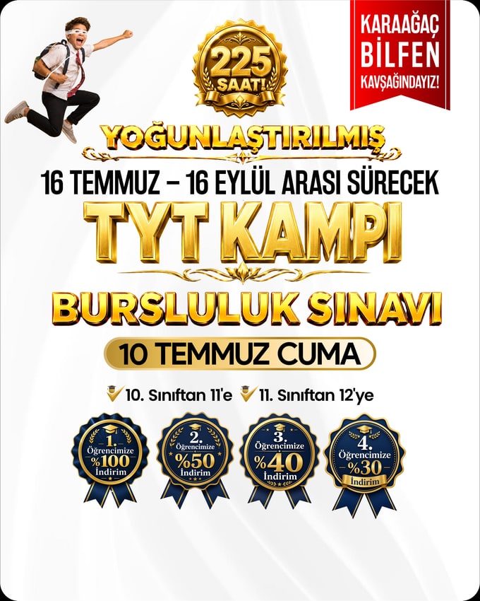 Etkin Başarı TYT Kampı ve Bursluluk Sınavı — 225 saat yoğunlaştırılmış program